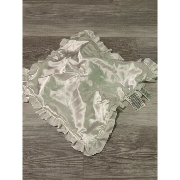 Carters Baby Lovey Security Blanket Doll With Polka Dots & Satin Trim Rattle - Picture 9 of 11